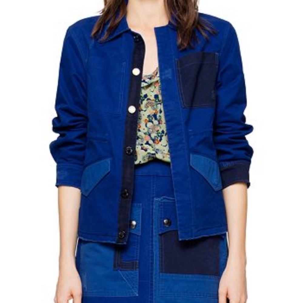 Zadig & Voltaire ‘Kimi’ Colorblocked Cotton Jacket